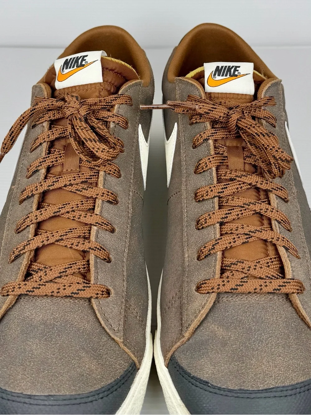 Nike Blazer Low ‘77 Premium Certified Fresh Pecan Brown Suede Sneakers Men’s 14